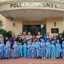 Polsek Tanjung Duren Terima Kunjungan Siswa/i TK Melati Al Barokah