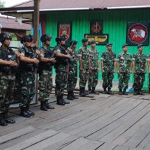 Hadapi Perkembangan Situasi, Danrem 174 Merauke Brigjen TNI Agus Widodo Cek Kesiapan Satgas Yonif 600 Di Asmat