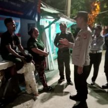 Patroli Malam Ramadhan Polsek Kepulauan Seribu Selatan Sambangi Warga