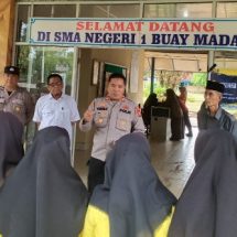 Kapolsek Buay Madang Sosialisasikan Penerimaan Akpol, Bintara dan Tamtama Polri di SMA N 1