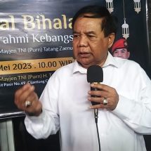 Mayjen TNI (Purn) Tatang Zaenudin : Jaga Kondusifitas Bangsa Jelang Pemilu 2024