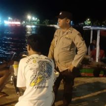 Patroli Malam Polsek Kep. Seribu Utara Tingkatkan Keamanan di Pulau Harapan