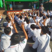 Police Goes to School,  Pelajar SMAN 1 Bandongan Tertib Berlalu Lintas