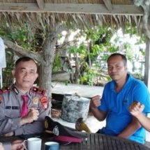 Kasat Pam Obvit Polres Kepulauan Seribu Melaksanakan Giat Jumat Curhat di Pulau Macan