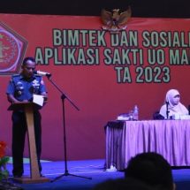 Bimtek Dan Sosialisasi Aplikasi Sakti Unit Organisasi Mabes TNI TA. 2023