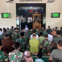 Prajurit Putra Yudha Dengan Kompak Panjatkan Doa Untuk Pejuang TNI AD di kancah Olahraga