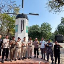 Polsek Kep. Seribu Selatan Berpartisipasi dalam Kegiatan Monitoring Wilayah Pulau Untung Jawa Bersama Tiga Pilar
