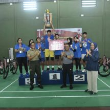 Final Kompetisi Bulu Tangkis Piala Pangdam VI Cup Tahun 2023 Dapatkan Juaranya