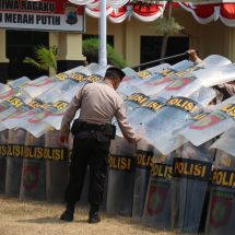 Menghadapi Pemilu 2024, Kapolresta Magelang Cek Kesiapan Personil Sat Samapta dan Almatsus