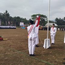 Kades Donorojo Pimpin Upacara Bendera HUT RI Ke-78