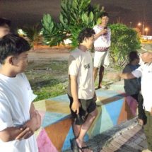 Patroli Malam Polri Presisi di Pulau Harapan Kepolisian Kep. Seribu Utara Ajak Remaja untuk Menjaga Kamtibmas