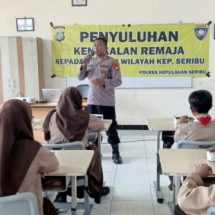 Brigadir Sandi Purwanto Berikan Penyuluhan Kenakalan Remaja dan Penyalahgunaan Narkoba di SMKN 61 Jakarta Pulau Tidung
