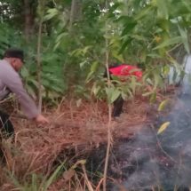 Sinergitas Polsek Kepulauan Seribu Selatan dan Instansi Terkait Padamkan Kebakaran di Pulau Tidung