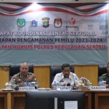 Kapolres Kepulauan Seribu Pimpin Rapat Koordinasi Lintas Sektoral Kesiapan Pengamanan Pemilu 2023-2024