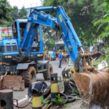Kecamatan Cilandak Kembalikan Fungsi Saluran Di Jalan Taman Cilandak Raya