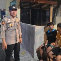 Polsek Kepulauan Seribu Utara Lakukan Patroli Malam di Pulau Kelapa: Himbau Warga Waspada Hoax dan Paham Radikal