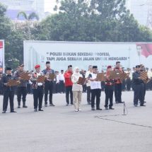 Polda Metro Jaya Gelar Apel Besar Pengamanan Swakarsa Untuk Pemilu Damai 2024