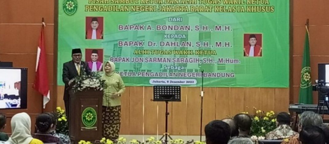 Sah! Dr. Dahlan SH MH Menjadi Ketua Pengadilan Negeri Jakarta Barat