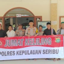 Wakapolres Kepulauan Seribu Ajak Warga Jaga Persatuan dalam Jum’at Keliling di Masjid Al-Ihsan Kel. Pulau Untung Jawa