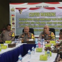 Coffee Morning Kapolres Kepulauan Seribu Jalin Sinergitas dengan Pengelola Resort dan Travel Wisata untuk Pemilu 2024 yang Aman dan Kondusif