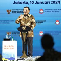 Menhan Prabowo Tegaskan Pentingnya “Giant Sea Wall”
