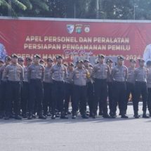 Polda Metro Jaya Gelar Apel Personel dan Peralatan Dalam Rangka Persiapan Pengamanan Pemilu 2024