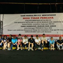 Mosi Tidak Percaya, Para Ketua RT dan Warga Menuntut RW. 012 Semanan Mundur dari Jabatannya
