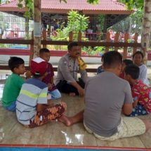 Bhabinkamtibmas Pulau Harapan Ajak Anak dan Remaja Hindari Kenakalan, Petasan di Bulan Ramadhan
