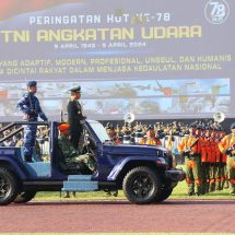 Panglima TNI Pimpin Upacara HUT Ke-78 TNI AU